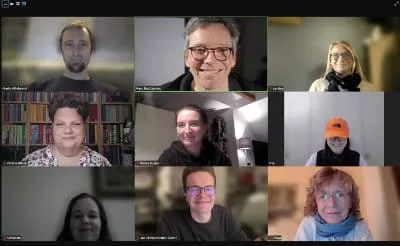 Gruppenfoto vom LWP-Ehemaligentreffen online vom 06.10.2025